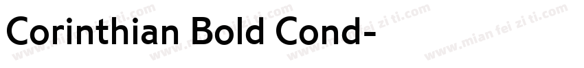 Corinthian Bold Cond字体转换